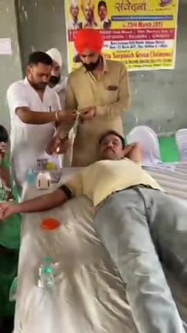 During blood donation camp, Jalmana. 
#Nifaa#