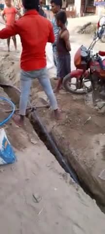 नल जल योजना के मकसूदपुर बाजार में नल लगा#gopalbihari #gopalganjnews