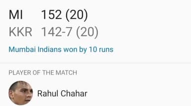 MI won the match by 10runs
#ipl2020