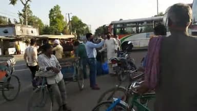 चांदपुरा चौराहा सहित अन्य चौराहों पर यातायात पुलिस ने चलाया चेकिंग अभियान, लोगों का किया चालान#bahraich#brh_news#news24