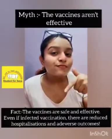 Myths and facts about Covid-19 vaccination.
Please Vaccinate yourself.
#Vaccination_awareness_drive 
#SFS
@abvpdelhi