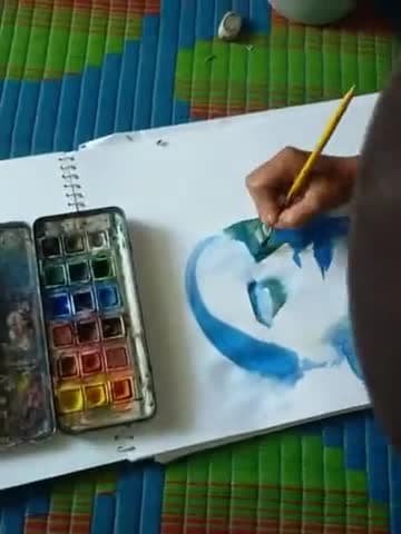 चांडिल: घोड़ानेगी कलाकार द्वारा खुबसूरत watercolor portrait .
#ghoranegi
#watercolor #portrait