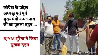 BJYM ने किया पूर्व मुख्यमंत्री कमलनाथ का पुतला दहन।
#BJYM #MP #Vaibhavji #VDSharma #bjpmp #kamalnaath #inc
