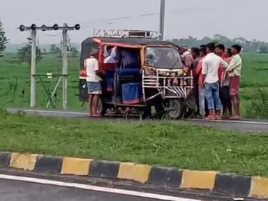 सुपौल: Nh57 pr abhi abhi accident ho gya hi #बिहार_सियासत