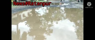 बसंतपुर: #Ratanpur NH 106 Ki #Sarak talab Mein tabdil
