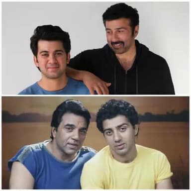 Dharmendra#Sunny deol#karan deol