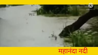 माहनंदा नंदी कि जल अस्तर बढ़ जाने से चकला बस्ती आदिवासी टोला को जाने वाली सड़क पर आया पानी लोग परेशान#bknenews#kishanga