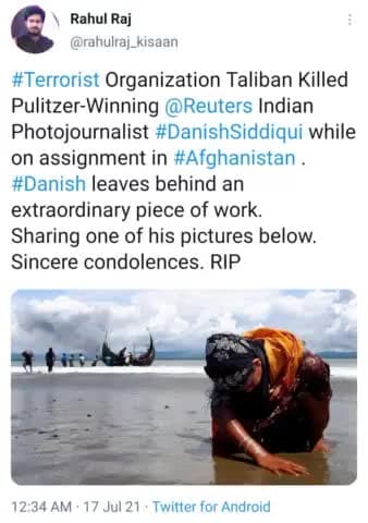 #danishsiddiqui
#TalibanKilledDanish