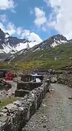#चम्बा,,,मणिमहेश में शिव शंकर जी के दर्शन कीजिए, बर्फ में साक्षात नज़र आ रहे भोलेनाथ।