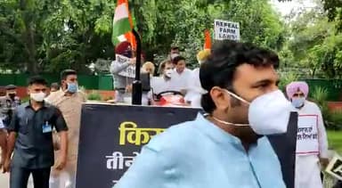 श्री RahulGandhi जी काले बिलों के विरोध में ट्रैक्टर पर सवार होकर संसद पहुंचे हैं।
#RahulGandhiWithFarmers