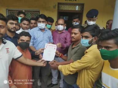 पटियाली: #abvp_जिला कासगंज के नगर सिड़पुरा में शंकर सिंह महाविद्यालय में परीक्षा के दौरान अवैध वसूली के सम्बंध में ज्ञापन दिया