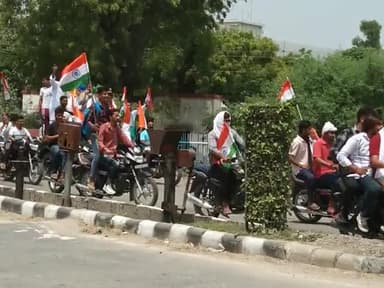 #Kaithalnews तिरंगा यात्रा निकाली गई करनाल रोड पर युवाओं में दिखाता