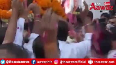 Cabinet Minister Bhupendra Yadav की Jan Aashirwad Yatra पहुंची Rajasthan | #RajasthanNews #BhupendraYadav #TheAawaz