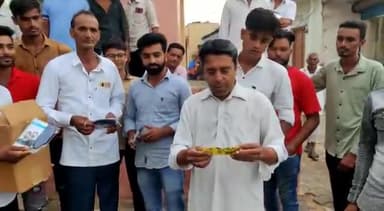 मूंडवा: गांव रुण मे मुंबई की एक संस्था द्वारा निशुल्क मास्क वितरण #covid19_lockdown #covid19