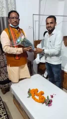 भाजपा छत्तीसगढ़ के यशस्वी प्रदेश अध्यक्ष आदरणीय विष्णुदेव साय जी का राजपुर में स्वागत करते हुए।💐💐
#bjpcg 
#bjymrajpur