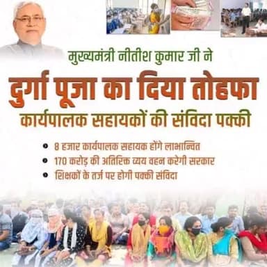 मुखिया श्री नीतीश कुमार जी ने दुर्गा पूजा का दिया तोहफा।
#Cjdu4Bihar #Cjdu4India #jdu4india #jdu4bihar
@gauravjdu