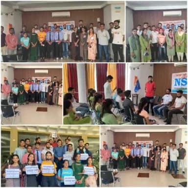 सुंदरनगर विधानसभा के अंतर्गत आने वाले MLSM महाविद्यालय व संस्कृत महाविद्यालय के छात्र - छत्राओं के साथ बैठक कर NSUI के लोकसभा चुनाव पर चलाये जा रहे #मेरा_बूथ_मेरा_कर्तव्य अभियान के बारे में विस्तारपूर्वक बताया । इस दौरान सुंदरनगर विधानसभा