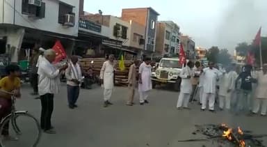 #भट्टू
कृषि कानूनों के खिलाफ किसानों ने किया पुतला दहन।