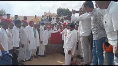 #श्रीडूंगरगढ़ तहसील के गांव #ऊपनी में पीएचसी के भवन निर्माण का गणमान्य नागरिकों की उपस्थिति में किया शिलान्यास