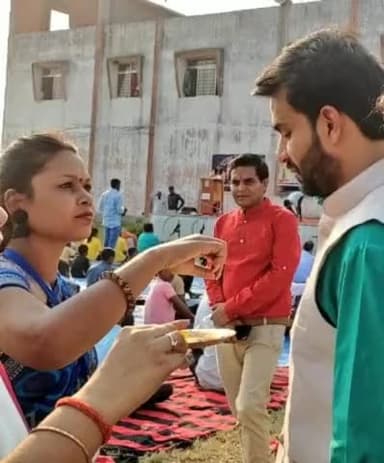 #रामगढ़_विधानसभा क्षेत्र के #दुलमी प्रखंड में पतंजलि द्वारा आयोजित 10 दिवसीय योग कार्यक्रम के समापन समारोह में शामिल हुए