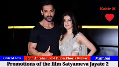 John Abraham and Divya Khosla Kumar promotions of the film #SatyamevaJayate2 #kabirmlove #सागवाडा #डूंगरपुर