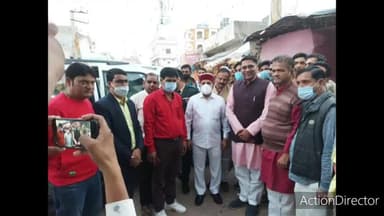 अजमेर: पुष्कर# विधायक #सुरेश सिंह रावत ने कर्नाटक के @राज्यपाल गहलोत@ एवं केंद्रीय मंत्री शेखावत से शिष्टाचार भेंट की #