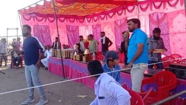 श्री वीर तेजाजी क्रिकेट प्रतियोगिता विदाई समारोह में मुख्य अतिथि के रूप में #खींवसर के विधायक #नारायण_राम जी #बेनीवाल
