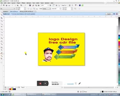 #logo #designer
cdr free file download link my youtube channel rajeshchandrode par h