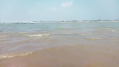 Trimohini Sangam:देखिये दो नदियों के अलग-अलग रंग का पानी।एक गंगा और एक कोशी। #गंगा #कोशी #त्रिमोहिनीसंगम #बिहार #bihar