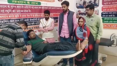 #समाजसेवा के प्रति ऐसा जूनून, #छात्रनेता दीपक उपाध्याय #रक्तदान कराकर बचा रहे #नवजात_शिशुओं_की_जान..