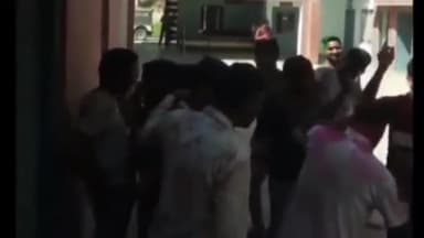 नोहर: पुलिस थाना नोहर में पुलिसकर्मियों ने जमकर खेली होली, थाना प्रभारी ने जमकर लगाए ठुमके #holi2022