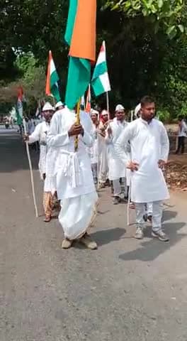 बलौदाबाज़ार: छत्तीसगढ़ मनरेगा कर्मचारी संघ का दांडी यात्रा का आज 15 वे दिन #नियमितीकरण#वेतन मान