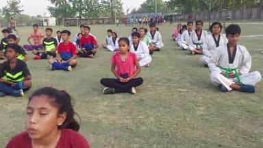 बलरामपुर: #yogaforplayers #internationalyogaday
#countdown #ministryofayush #mritunjayayogastudio #madhumishra