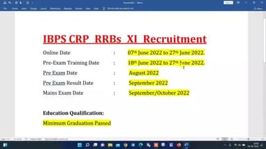 RKM4U यूट्यूब चैनल को सब्सक्राइब कीजिए।
IBPS की शानदार वैकेंसी ग्रेजुएशन पास वालों के लिए।
#job #job2022