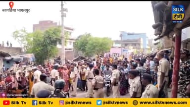 नवगछिया: बीरबन्ना चौक से डोमासी बलाहा मिड्ल स्कूल तक 14 नंबर सड़क उत्तरी भाग सरकारी जमीन को कराया गया अतिक्रमण मुक्त #atikarman