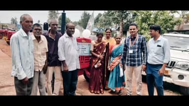 గూడెం కొత్త వీధి: దామనపల్లి పంచాయతీలో 90 శాతం సబ్సిడీతో ట్రాక్టర్ అందజేత