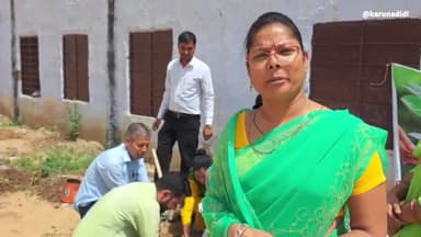 बस्सी: बस्सी : ब्रम्हाकुमारी संस्था प्रथम राधे दीदी की पुण्यतिथि पर महात्मा गाँधी स्कूल #बस्सी में #वृक्षारोपण कार्यक्रम किया