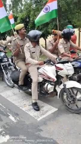 गढ़मुक्तेश्वर: Thana Bahadurgarh esso Aashish Kumar Verma .Tirangga yattra 🇮🇳🇮🇳🇮🇳🇮🇳#Sameer pathan