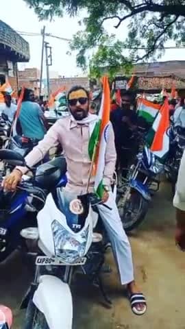 #harghartiranga अभियान को गति देते कुदरावासी #tiranga #news #india #indian #bjp #bjym #bihar #kaimur #kudrakaimur
