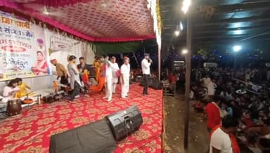 कल भीलवाड़ा जिले की ग्राम पंचायत #स्वरूपगंज के सरपंच साहब प्यारे लाल जी शर्मा द्वारा तेजा #दशमी के उपलक्ष में आयोजित कार्यक्रम में भाग लिया।