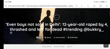 Even #boys not safe in Delhi’: 12-year-old #raped by 4, thrashed #sex #Rape #crime #news @trendings