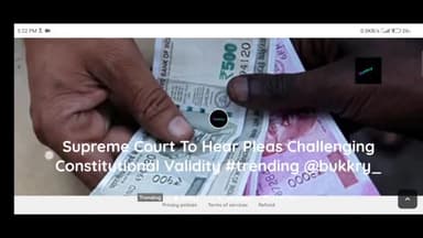 #Supreme #Court To Hear Pleas #Challenging #Constitutional #trending #video #viral #news @trendings