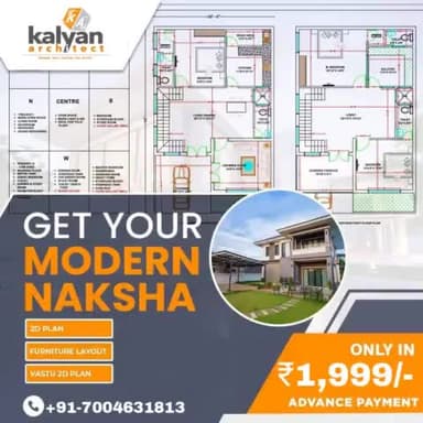 नवरात्रि महापर्व पर #Kalyan_Architect लेकर आए है आपके लिए Special Discount Offer.
Get all the Architectural and engineering drawings in your budget.
For more details please call us on 7004631813