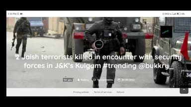 #Two #terrorists were killed in an encounter with the #security #forces on #Tuesday in the #Kulgam
@trendings