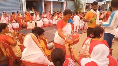 दिनेशपुर- सेवा पखवाड़ा के तहत विभिन्नता में एकता कार्यक्रम हुआ शुभारंभ #durgapuja2022 #dineshpurnews #bangaliculture