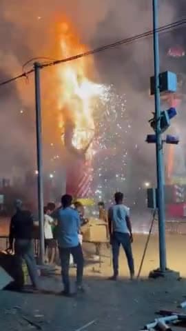 पाली: ||मेघनाथ का हुआ दहन||🔥🔥 #pali_news #rajasthan #festivalofindia #ramayan #rawan || जब सतयुग आएगा तब कोई रावण नही जलेगा