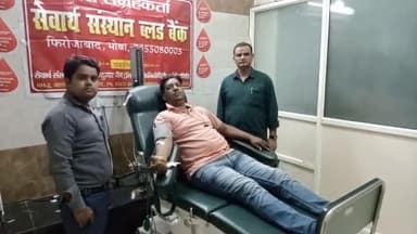#DONATE_BLOOD_SAVE_LIFE
#REALHERO विकास पालीवाल A + द्वारा ट्रॉमा सेंटर में भर्ती
जरूरतमन्द महिला के लिए हमारे निवेदन पर अपना 28 वां रक्तदान सेवार्थ ट्रॉमा सेंटर ब्लड बैंक में पहुँचकर रक्तदान किया।।