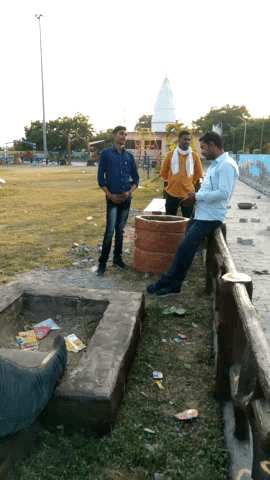 ओबरा: चोपन सोनभद्र: काली मंदिर पार्क का सुंदरीकरण का कार्य चल रहा है।#selfiepoint@sonbhadraspot#tourist