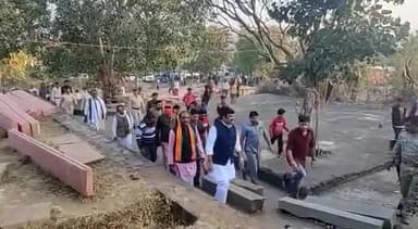 #सुरखी #विधानसभा ग्राम करैया मे कचेरन माता मंदिर मे पूजन अर्चन की |