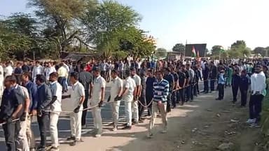 #भारत_जोडो़_यात्रा में कड़ी सुरक्षा में तैनात सुरक्षाकर्मी
#सवाई_माधोपूर